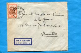 MARCOPHILIE-lettre -Congo Belge>BELGIQUE -cad-1951-MATADI.D-Stamps N°291 A  Masque - Briefe U. Dokumente