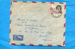 MARCOPHILIE-lettre -Congo Belge>Belgique -cad-1956-BUKAVU-1 -H-Stamps N°336 Budoin 1er En Médaillon Sur Paysage - Brieven En Documenten