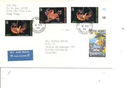 Hong-kong ( Lettre Par Avion De 1984 De TsimShaTsui Vers La Belgique à Voir) - Storia Postale