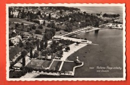 FKB-35 Lausanne, Bellerive-Plage Et Ouchy Vus D'avion.  Perrochet, Würgler, Non Circulé - Bellerive