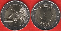 Monaco 2 Euro 2018 Km#195 "Prince Albert II" BiMetallic UNC - Mónaco