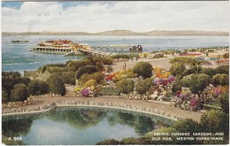 E612 WESTON SUPER MARE - PRINCE CONSORT GARDENS AND OLD PIER - Weston-Super-Mare