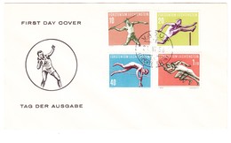 1956 Illustrierter FDC Ohne Adresse; 21.06.56; Leichtathletik Serie - Cartas & Documentos