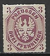 PRUSSE   -   1861 .  Y&T . N° 14 *  .  Armoiries  /  Aigle - Prussia