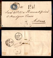 ANTICHI STATI - TERRITORI ITALIANI D’AUSTRIA - Vigo Di Fassa (P.ti 5) Su 10 Kreuzer (30) - Lettera Per Belluno Del 18.3. - Other & Unclassified