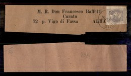 ANTICHI STATI - TERRITORI ITALIANI D’AUSTRIA - Campitello - 1 Kreuzer Su Intera Fascetta Per Alba Del 29.9.33 - Otros & Sin Clasificación