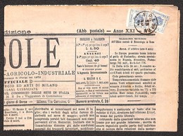 ANTICHI STATI - TERRITORI ITALIANI D’AUSTRIA - F.P.A. N. 64 (P.ti 6) - Due 1 Kreuzer Segnatasse (4) Su Intero Giornale D - Altri & Non Classificati