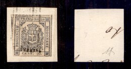 ANTICHI STATI - MODENA - 1859 - 20 Cent (15) Su Frammento - Diena (550) - Andere & Zonder Classificatie