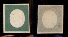 ANTICHI STATI - SARDEGNA - 1854 - Non Emesso - 5 Cent Verde Oliva Grigiastro (10b) - Gomma Originale - Diena + Cert. AG  - Altri & Non Classificati