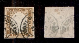 ANTICHI STATI - SARDEGNA - 1863 - 10 Cent (14E) Usato A Limone S. Giovanni (P.ti 11) - Autres & Non Classés