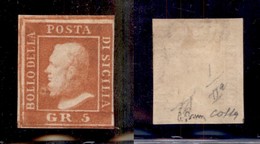 ANTICHI STATI - SICILIA - 1859 - 5 Grana (11-pos. 1) - Gomma Originale - Diena + Cert. Colla (1.250) - Autres & Non Classés