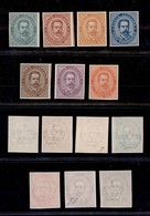 REGNO D'ITALIA - REGNO - 1879 - Umberto - Prove D’Archivio (P37/P38) - Serie Completa - Gomma Integra - Diena + Cert. AG - Altri & Non Classificati