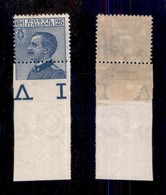 REGNO D'ITALIA - REGNO - 1908 - 25 Cent Michetti (83ga) Bordo Foglio - Denellatura Inferiore Spostata In Alto - Gomma In - Sonstige & Ohne Zuordnung