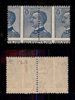 REGNO D'ITALIA - REGNO - 1908 - 25 Cent Michetti (83nc) - Coppia Orizzontale Con Dentellatura Verticale Spostata - Gomma - Sonstige & Ohne Zuordnung