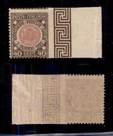 REGNO D'ITALIA - REGNO - 1921- 40 Cent Venezia Giulia (115e) Bordo Foglio - Non Dentellato A Destra - Gomma Integra (570 - Other & Unclassified