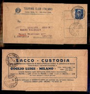 REGNO D'ITALIA - REGNO - Perfin Touring Club Italiano (CTI) - 35 Cent (250) Su Busta Speciale Da Milano A Veggio Del 29. - Other & Unclassified