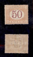 REGNO D'ITALIA - REGNO - 1870 - Segnatasse - 50 Cent (9) - Gomma Originale - Centratura Discreta - Cert. AG (3.200) - Other & Unclassified