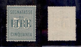 REGNO D'ITALIA - REGNO - 1884 - Segnatasse - 50 Lire (15) - Gomma Integra - Ottima Centratura (900) - Autres & Non Classés