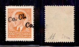 OCCUPAZIONI - LUBIANA - 1941 - 50 Para (2B-varietà Ab+aab) Con Doppia Soprastampa (una Obliqua+una A Cavallo/parziale) - - Ljubljana