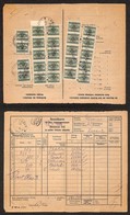 OCCUPAZIONI - OCCUPAZIONE TEDESCA - Segnatasse - Modulo Amministrativo Del 8.2.45 Con 24 Pezzi Del 25 Cent (4) - Sonstige & Ohne Zuordnung