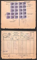 OCCUPAZIONI - OCCUPAZIONE TEDESCA - Segnatasse - Modulo Amministrativo Del 7.4.45 Con 22 Pezzi Del 30 Cent (5) - Other & Unclassified