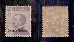 COLONIE - ERITREA - 1903 - 50 Cent Michetti (27) - Gomma Integra (650) - Autres & Non Classés