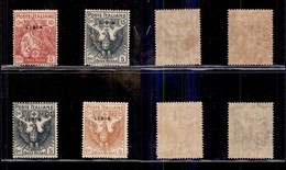 COLONIE - LIBIA - 1915/1916 - Croce Rossa (13/16) - Serie Completa - Gomma Integra (350) - Sonstige & Ohne Zuordnung