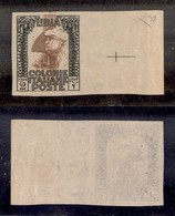 COLONIE - LIBIA - 1921 - Prova D’Archivio - 2 Cent Pittorica (P22) Bordo Foglio - Sempre Senza Gomma - Diena (350) - Autres & Non Classés