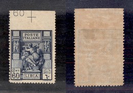 COLONIE - LIBIA - 1924 - 60 Cent Sibilla (42e) - Bordo Foglio Non Dentellato In Alto - Gomma Integra (525) - Autres & Non Classés