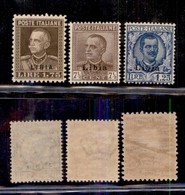 COLONIE - LIBIA - 1928/1929 - Soprastampati (78/80) - Serie Completa - Gomma Integra (600) - Sonstige & Ohne Zuordnung