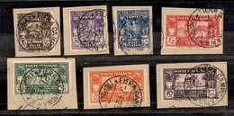 COLONIE - LIBIA - 1930 - Fiera Campionaria (87/93) - Serie Completa Usata Su Sette Frammenti (350+) - Other & Unclassified