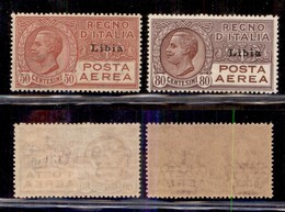 COLONIE - LIBIA - 1928/1929 - Posta Aerea (1/2) - Serie Completa - Gomma Integra (350) - Sonstige & Ohne Zuordnung