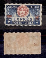 COLONIE - LIBIA - 1926 - Espressi - 2,50 Lire Su 2 (10i) - Sbarrette Sul Nuovo Valore - Gomma Integra - Molto Bello E Be - Other & Unclassified