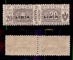 COLONIE - LIBIA - 1924 - Pacchi Postali - 20 Lire (13) - Gomma Integra - Cert. AG (720) - Sonstige & Ohne Zuordnung