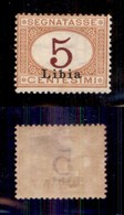 COLONIE - LIBIA - 1915 - Segnatasse - Errore Di Colore - 5 Cent (1A) - Cifra In Rosso Bruno - Nuovo Con Gomma - Cert. AG - Sonstige & Ohne Zuordnung