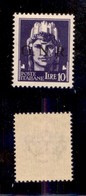 REPUBBLICA SOCIALE - GNR BRESCIA - 1943 - 10 Lire (486/Ipd) Con Punto Piccolo Dopo N - Gomma Integra - Ottimamente Centr - Altri & Non Classificati