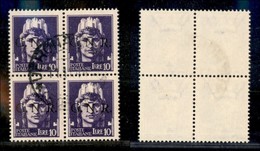 REPUBBLICA SOCIALE - GNR VERONA - 1944 - 10 Lire (486) In Quartina - Verona (Borsa) 11.11.44 - Cert. AG (2.600+) - Sonstige & Ohne Zuordnung