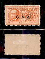 REPUBBLICA SOCIALE - GNR VERONA - 1944 - Espressi - 2,50 Lire (20) - Punto Grosso Dopo R - Non Catalogato - Gomma Origin - Andere & Zonder Classificatie