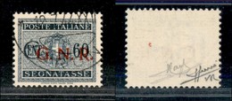 REPUBBLICA SOCIALE - GNR VERONA - 1944 - Segnatasse - 60 Cent (54) Usato (Verona 12.7.44) - Cert. Sorani (2.200) - Andere & Zonder Classificatie