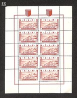 EMISSIONI LOCALI - CLN - AOSTA - 1944 - Minifogli (9/16) - Serie Completa - Gomma Integra (990) - Autres & Non Classés