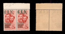 EMISSIONI LOCALI - CLN - TORINO - 1945 - Bandier (Errani 14/16+14h/16h In Coppia) - N Punto Grosso Nei Pezzi Di Destra - - Otros & Sin Clasificación