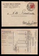 REPUBBLICA - REPUBBLICA - 80 Cent Democratica (549) Su Estratto Conto Giornale Da Palermo Del 3.7.46 - Autres & Non Classés