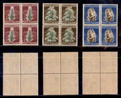 REPUBBLICA - REPUBBLICA - 1950 - Tabacco (629/631) - Serie Completa In Quartine - Gomma Integra (500) - Autres & Non Classés