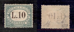 SAN MARINO - SAN MARINO - 1924 - Segnatasse - 10 Lire (18) - Gomma Originale - Molto Ben Centrato - Diena (450+) - Sonstige & Ohne Zuordnung