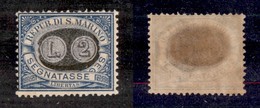 SAN MARINO - SAN MARINO - 1931 - Segnatasse - 2lire Su 10 Cent (45) - Gomma Integra (450) - Other & Unclassified