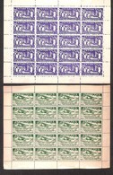 ESTERO - TERRITORI ANTARTICI - 1954 - Antartica Expedition - Due Foglietti Con 20 Vignette Ciascuno - Gomma Integra - Unused Stamps