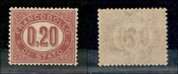 REGNO D'ITALIA - SERVIZIO - 1875 - Servizio - 20 Cent (3) - Gomma Integra - Ottima Centratura (20) - Sonstige & Ohne Zuordnung