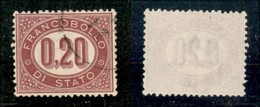 REGNO D'ITALIA - SERVIZIO - 1875 - Servizio - 20 Cent (3) - Usato - Ottimamente Centrato - Other & Unclassified
