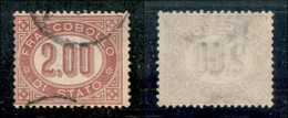 ANTICHI STATI - SERVIZIO - 1875 - Servizio - 2 Lire (6) - Usato (100) - Sonstige & Ohne Zuordnung