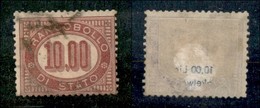 ANTICHI STATI - SERVIZIO - 1875 - Servizio - 10 Lire (8) - Usato (300) - Other & Unclassified